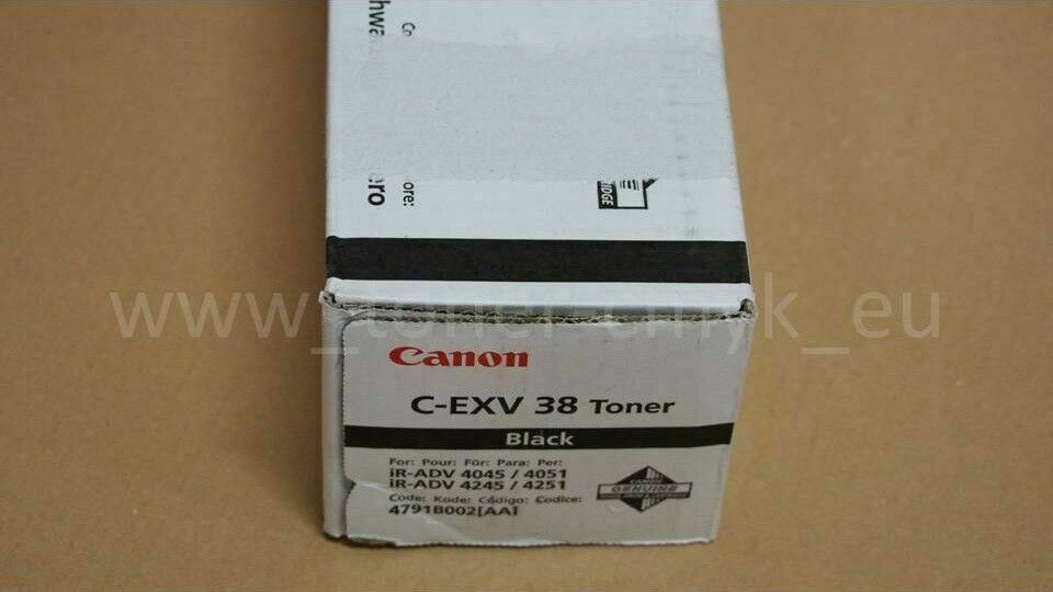 "Original Canon C-EXV38 Toner Black 4791B002 für iR Adv 4045 4051 4245 4051