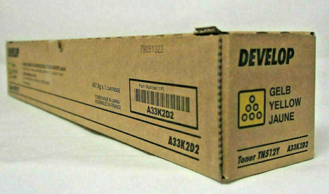 Original Develop TN512Y Toner Yellow A33K2D2 for Ineo + 454 554 454 e 554 e