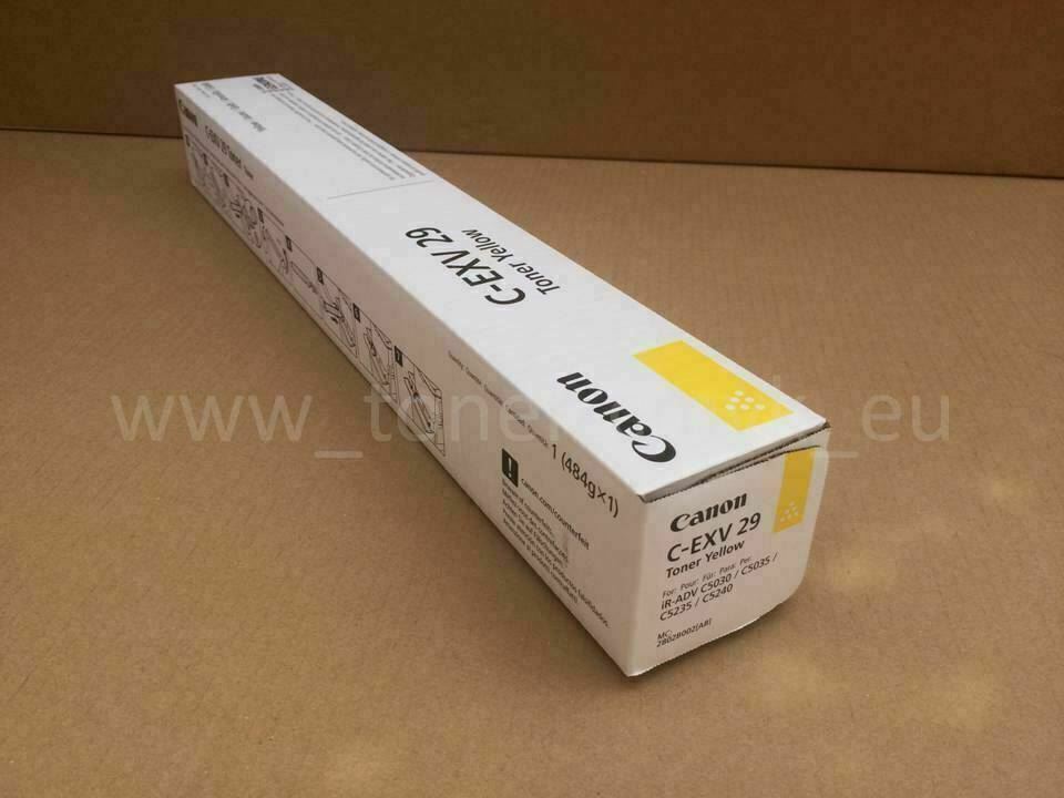 "Original Canon C-EXV 29 Toner Yellow 2802B002 iR Advance C 5030/5030i/5035/5035