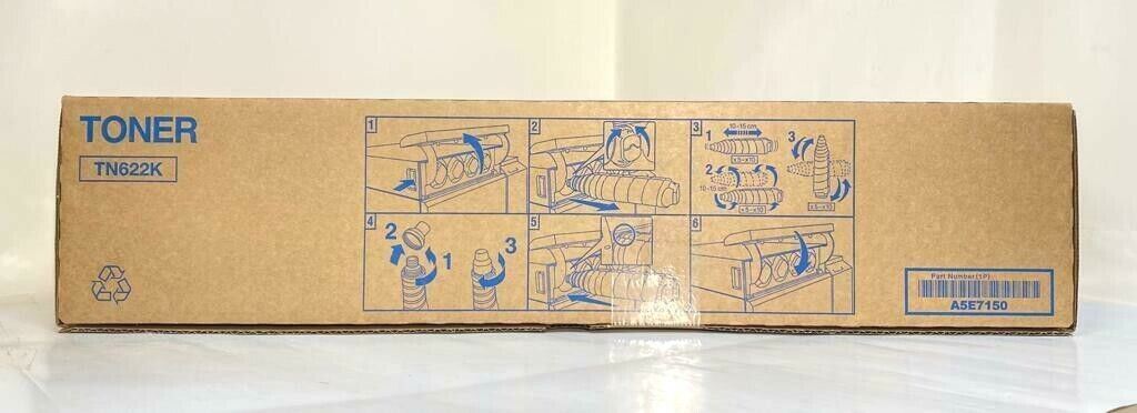 Konica Minolta TN622 Toner Black A5E7150 für Bizhub Press C 1085 C 1100 NEU OVP