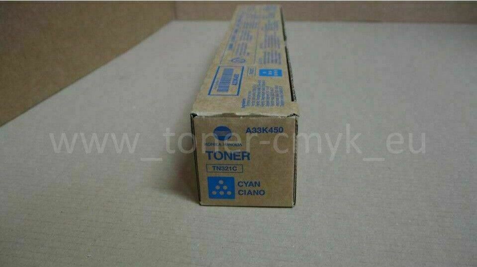 "Original Konica Minolta Toner Cyan TN321C A33K450 Bizhub C 284/Bizhub C 224 e