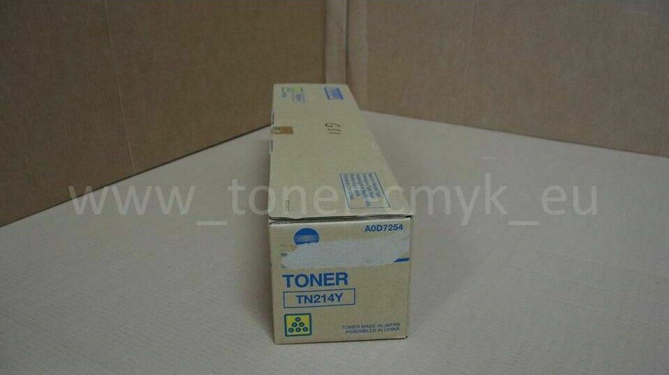 "Original Konica Minolta TN214Y Toner Yellow A0D7254 für Bizhub C200 NEU OVP