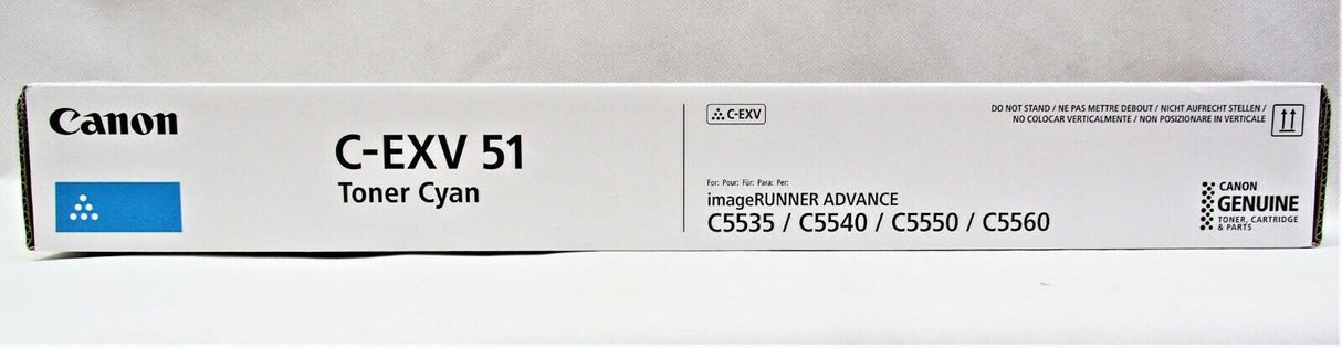 Original Canon C-EXV51 Toner Cyan 0482C002 imageRUNNER ADVANCE C5535 C5535i