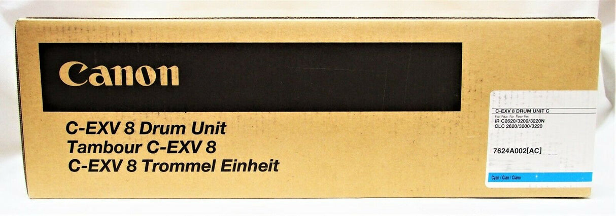 Original Canon C-EXV8 Cyan Drum Unit 7624A002 imageRunner 3200 3220 NEU