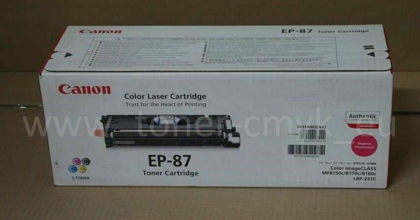 Original Canon EP-87 Toner Magenta 7431A003 for LBP-2410 LBP-87 NEU OVP
