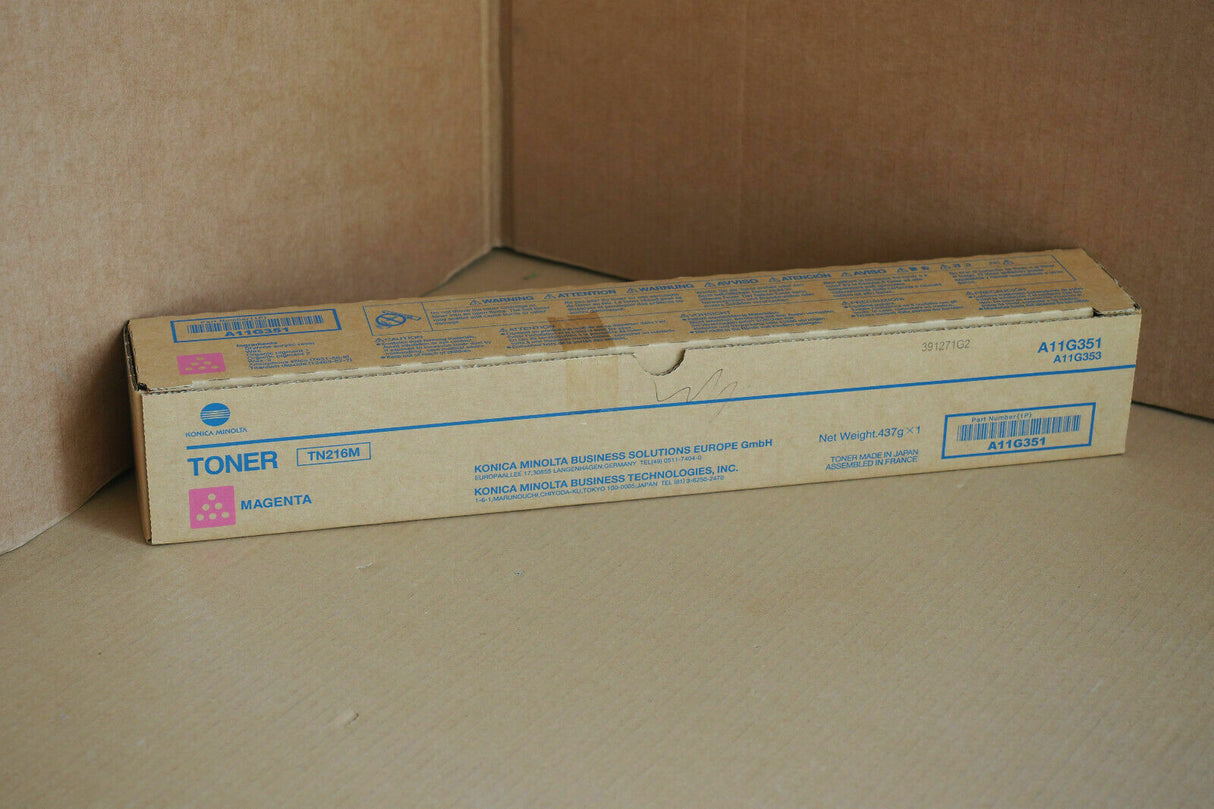 Original Konica Minolta TN216M Toner Magenta A11G351 for Bizhub C220 C280