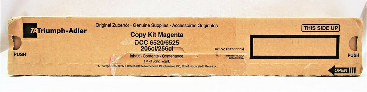 Original Triumph Adler Magenta Copy Kit 652511114 for DCC-6520 6525 206ci 256ci
