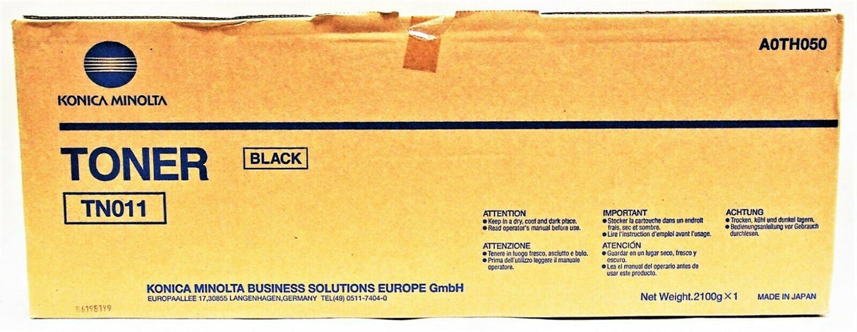 "Original Konica Minolta TN011 Toner Schwarz (Black) A0TH050 f r Bizhub Pro 1051