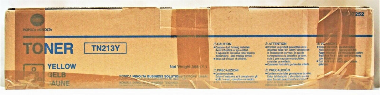 Konica Minolta A0D7252 / TN213Y Toner Gelb (Yellow) für Bizhub C203 C253