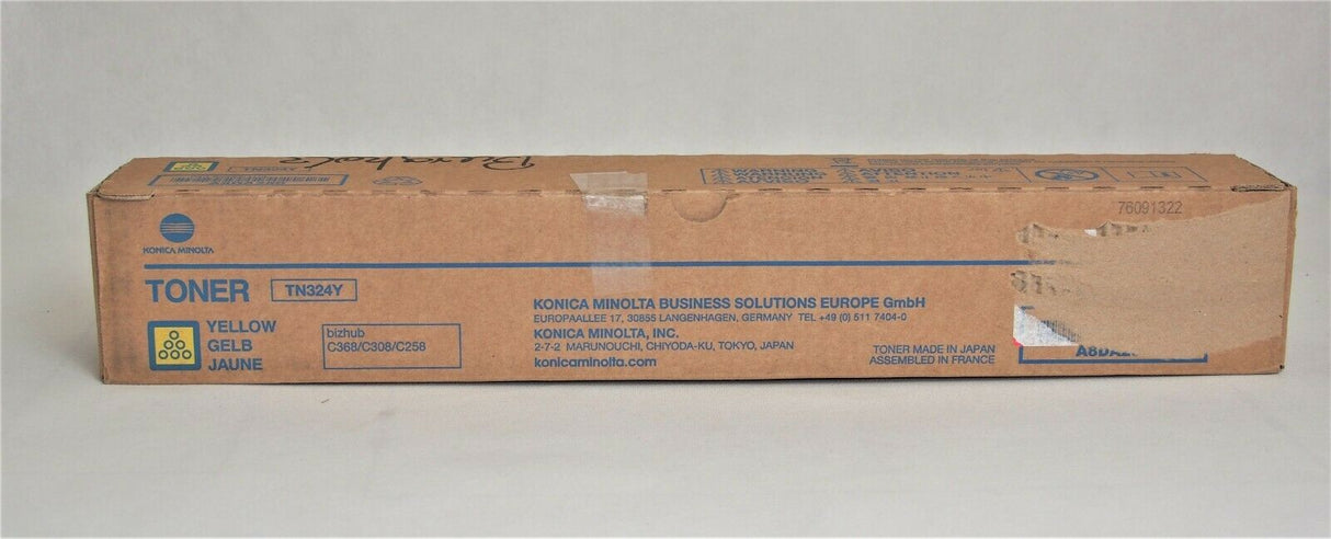 Konica Minolta TN324Y Toner Gelb (Yellow) A8DA250 für Bizhub C368 C308 C258 NEU