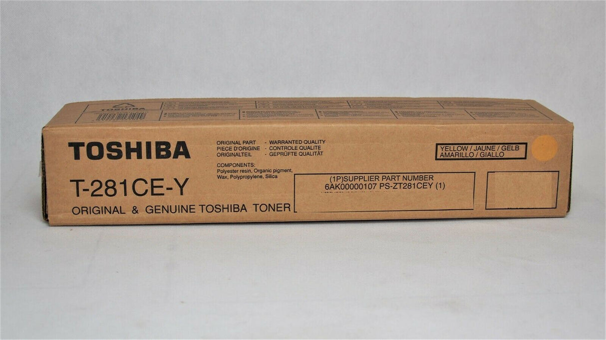 ''Original Toshiba T-281CE-Y / 6AK00000107 Toner Gelb (Yellow) for 281C 351 451