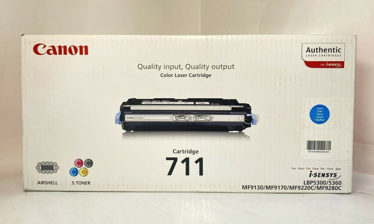"Original CANON 711 Toner Cyan 1659B002 für LBP 5300 5360 MF 9130 9170 9220 9280