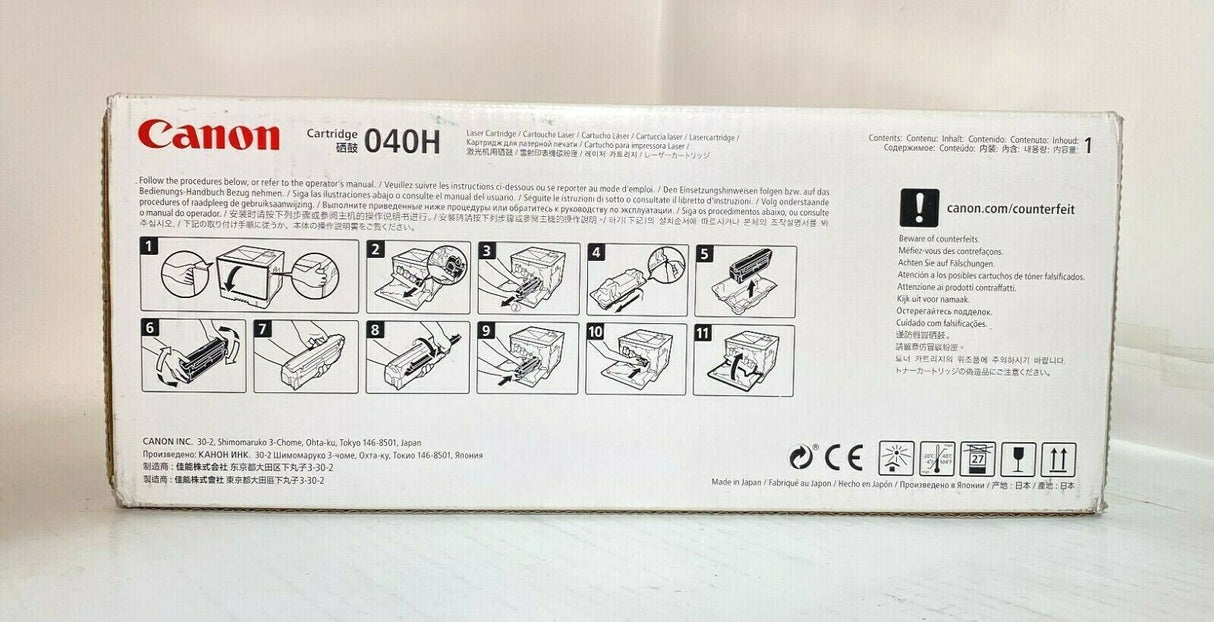 "Original CANON Black Toner Cartridge 040H 0461C001 für LBP710C Series NEU OVP