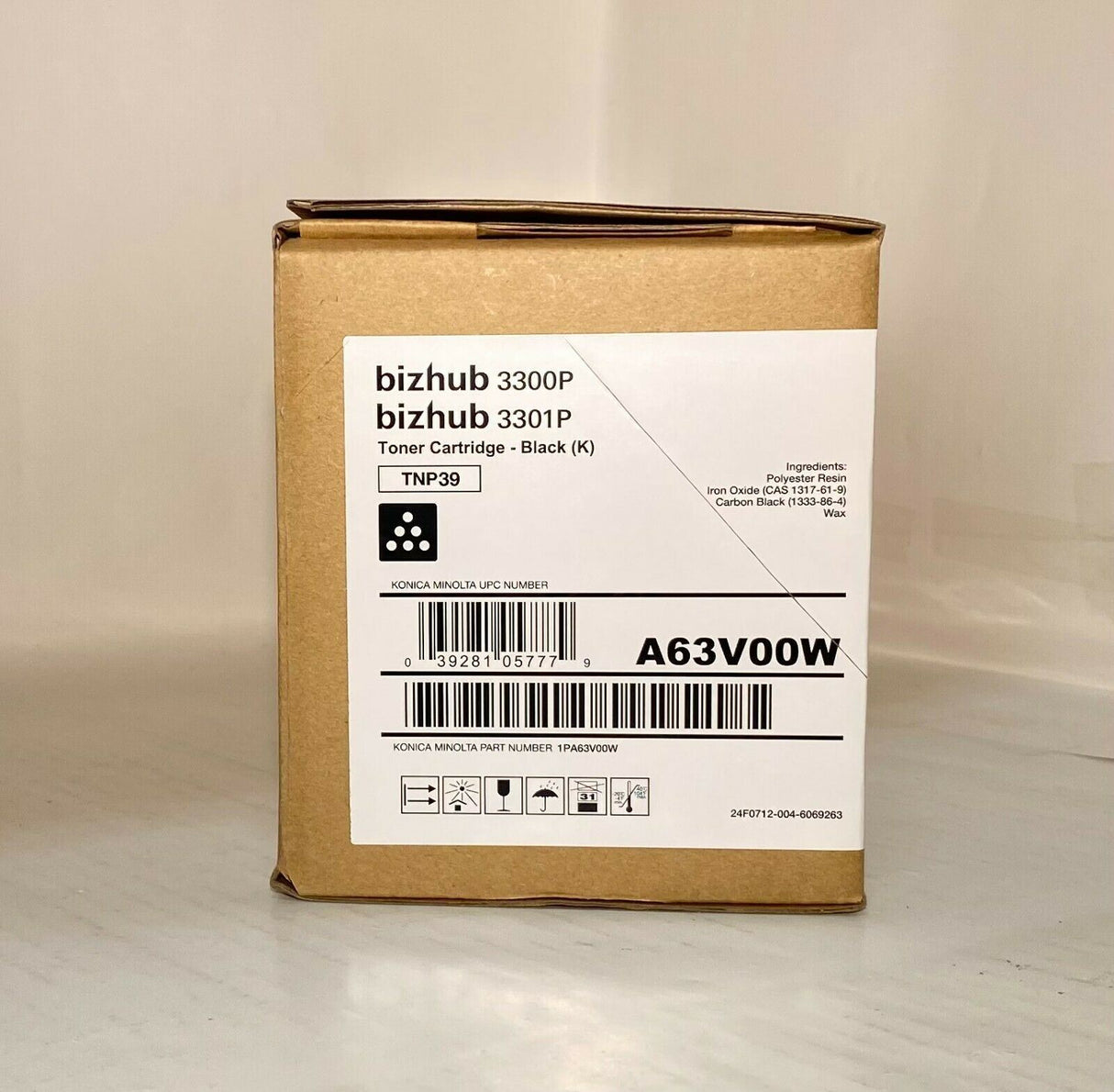 "Original Konica Minolta TNP39 Black Toner A63V00W für Bizhub 3300P 3301P
