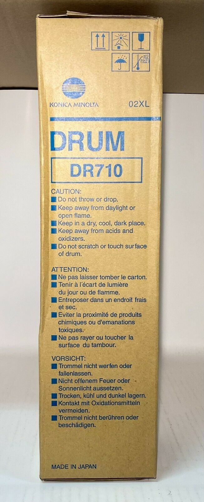 "Original Konica Minolta 02XL DR710 Drum Trommel für Bizhub 751 750 601 600 NEU