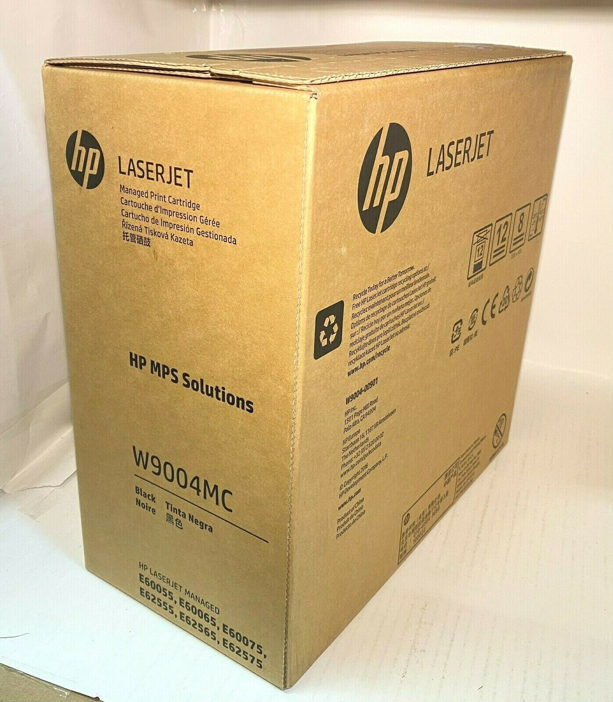 "Original HP Toner W9004MC Schwarz for LaserJet E60055-75 E62555-75 A-WARE NEU