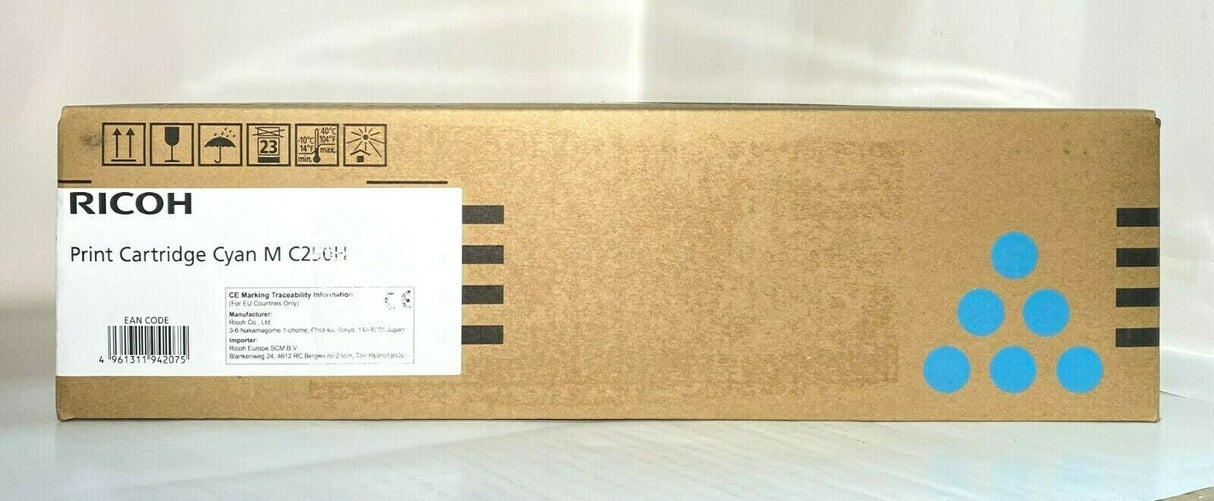 "Original RICOH 408341 C250H Cyan Toner für Ricoh M C250FW und P C301W NEU