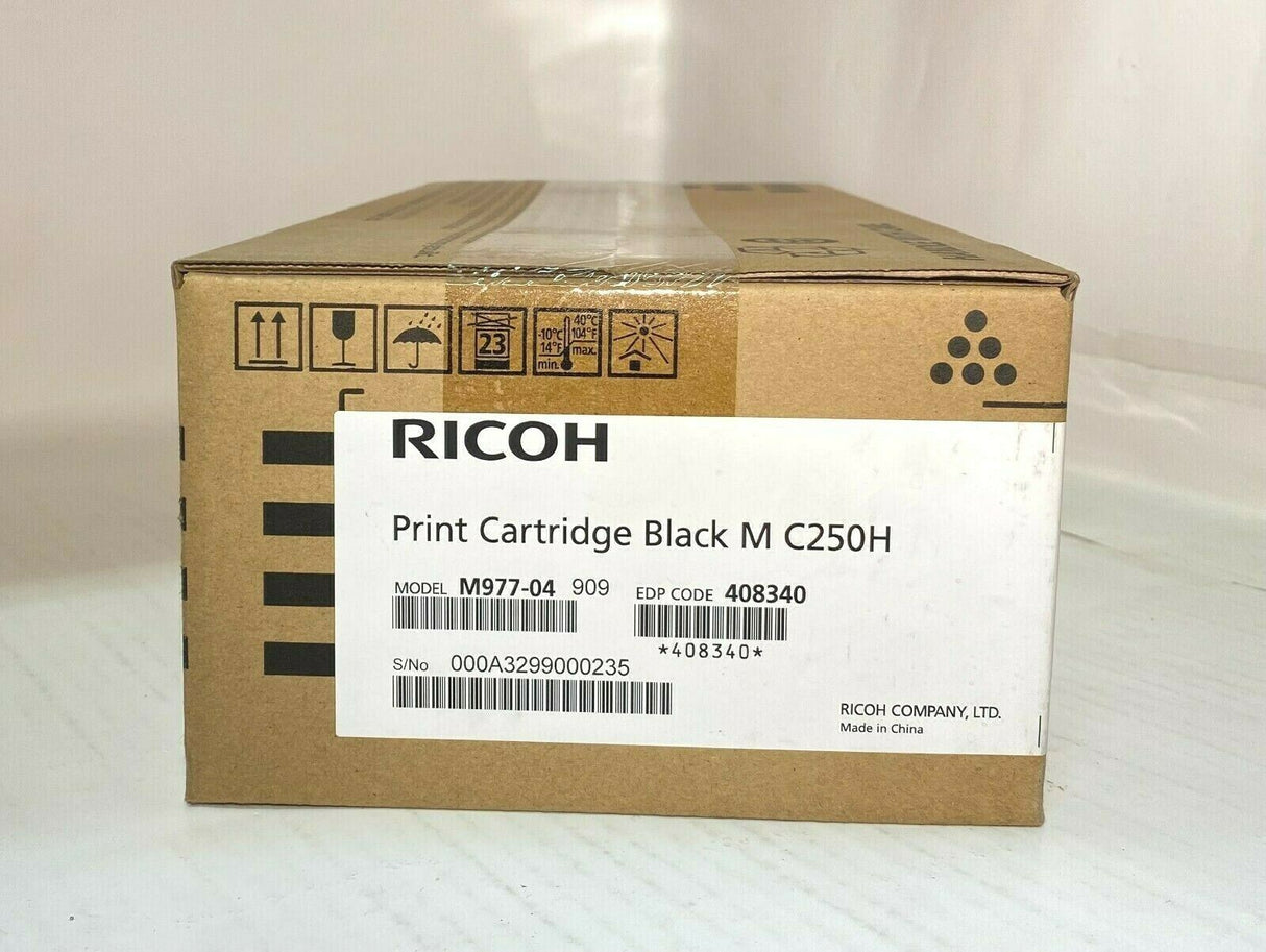 "Original RICOH C250H Schwarz Black Toner 408340 für Ricoh M C250FW P C301W NEU