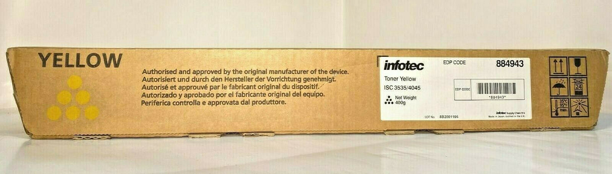 "Original Infotec Toner Yellow Gelb 884943 für ISC 3535 / 4045 Neu