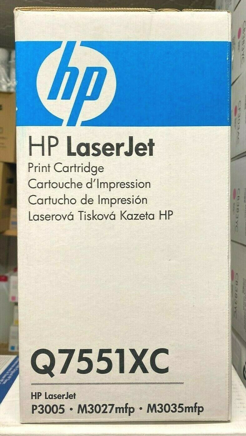 Original HP Q7551XC Toner 51X Schwarz Black f. HP LaserJet P3005 M3027 M3035 NEU