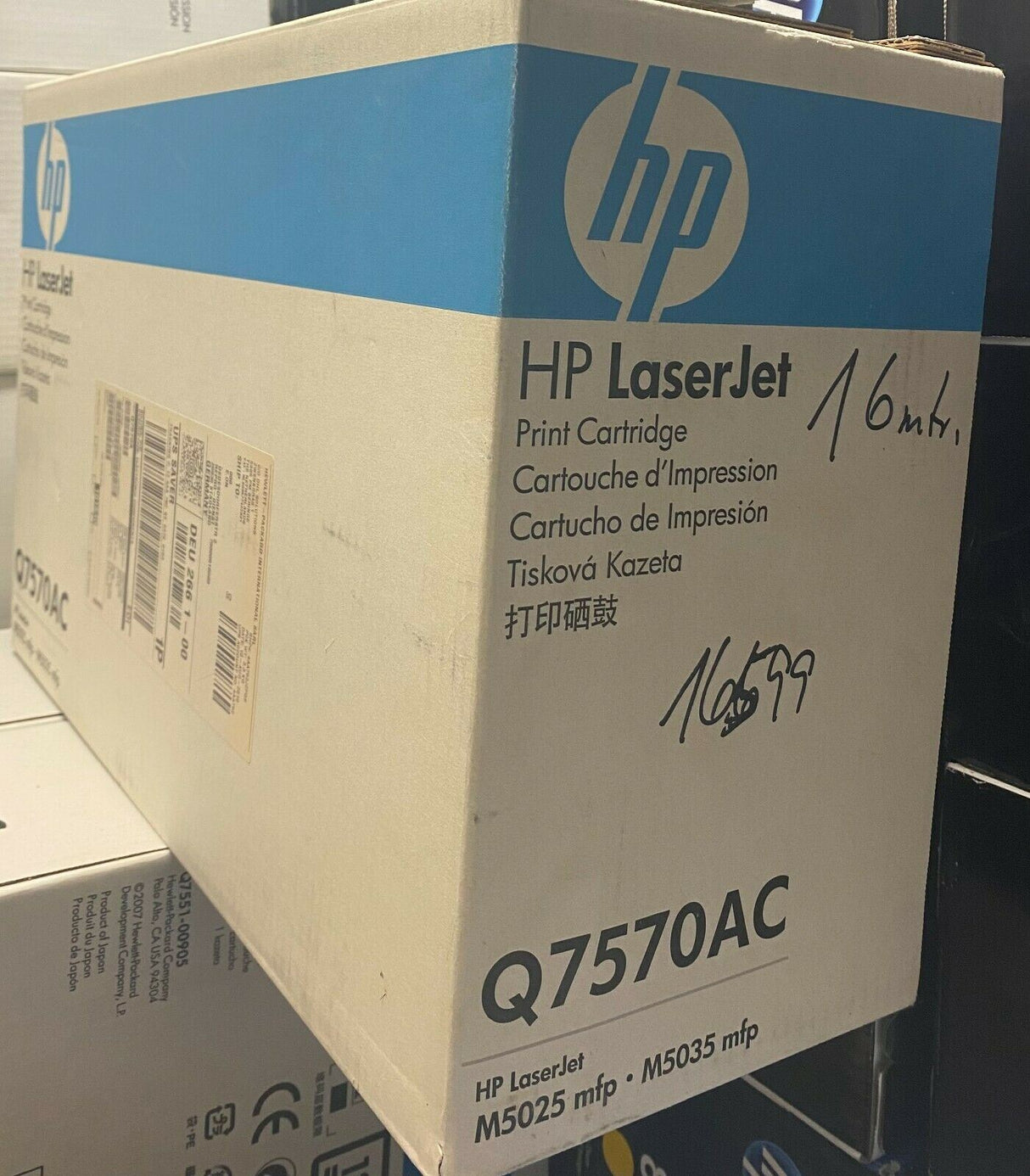 "Original HP 70A Smart Toner Druckkassette Schwarz Q7570AC Black für M5025 M5035