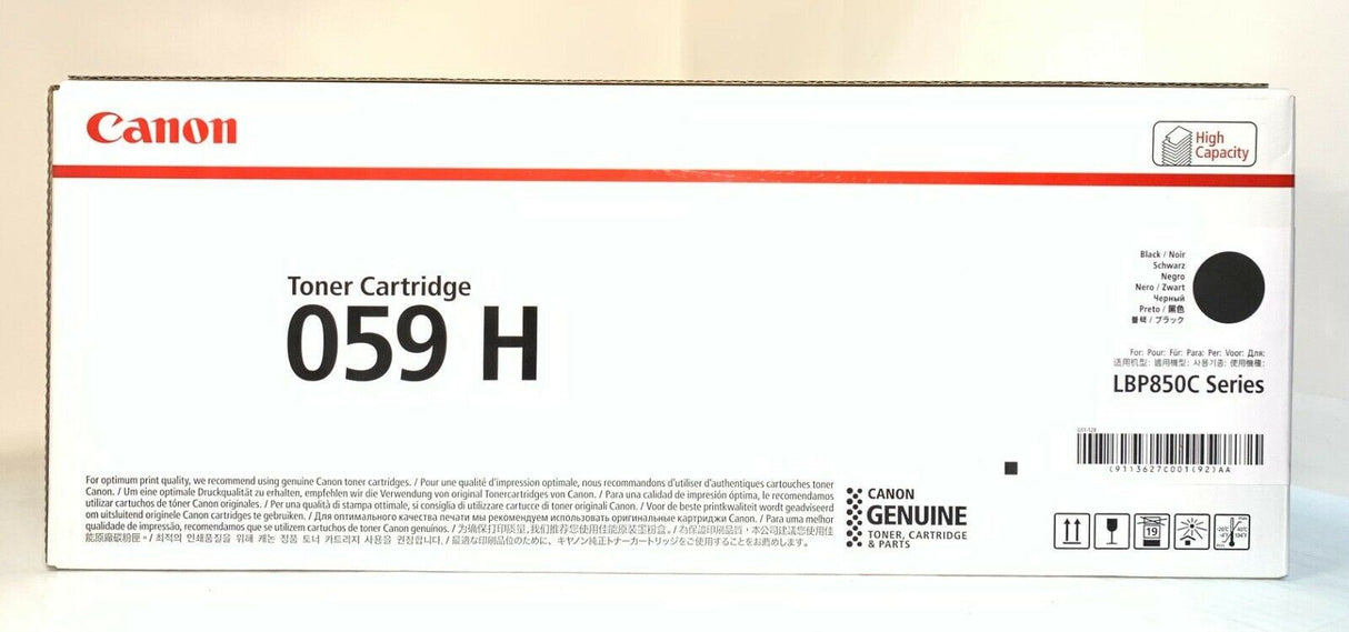 Original Canon 059H Black Toner 3627C001 for LBP850C Series NEU OVP