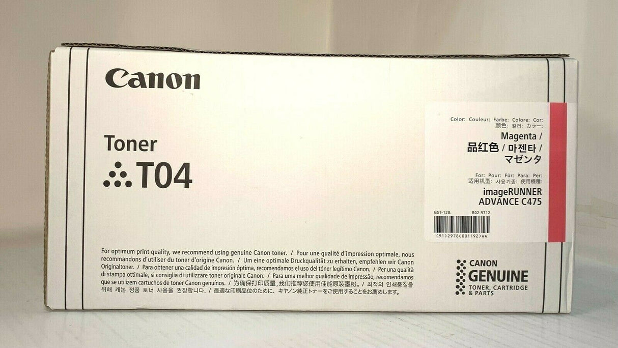"Original Canon 2978C001 T04 Magenta Toner für imageRUNNER ADVANCE C475 NEU