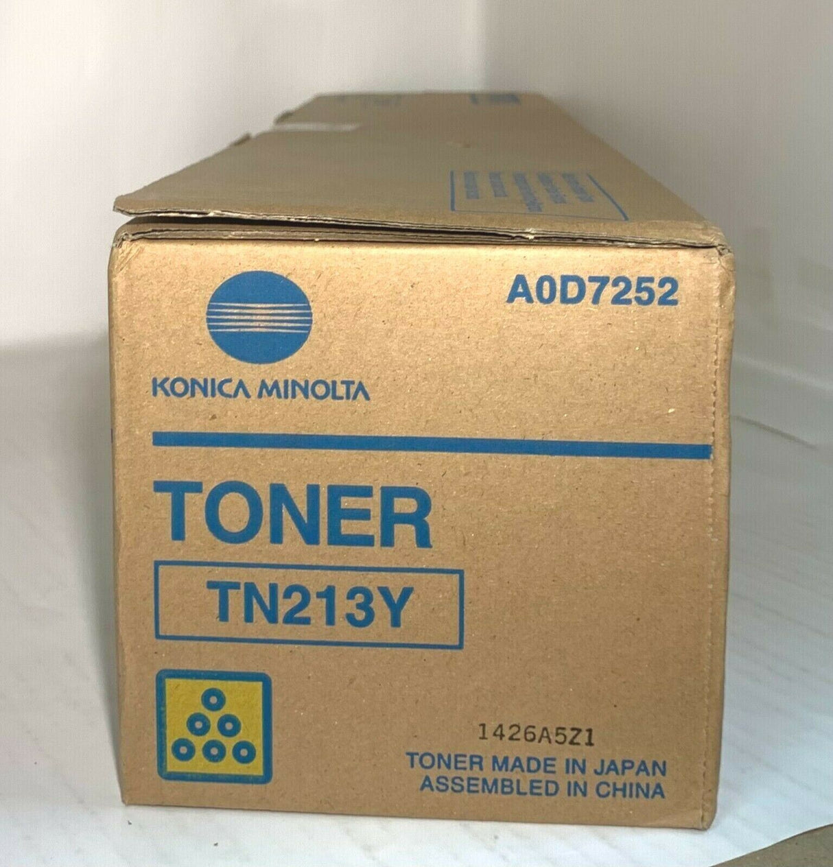 Original Konica Minolta Toner TN213Y Yellow Gelb Bizhub C253 C203 A0D7252 NEU