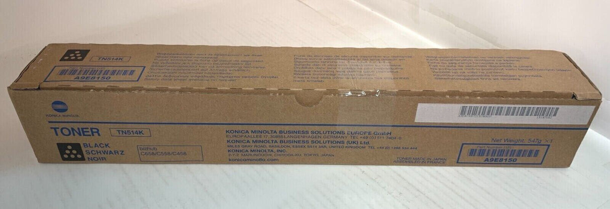 "Original Konica Minolta TN514K Toner Black A9E8150 Bizhub C458 C558 C658 NEU !´