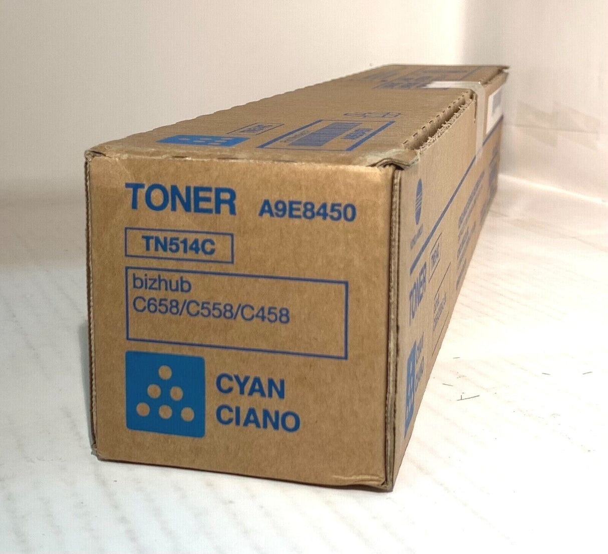 "Original Konica Minolta Toner TN514C Cyan Bizhub C458 C558 C658 A9E8450 NEU !xx
