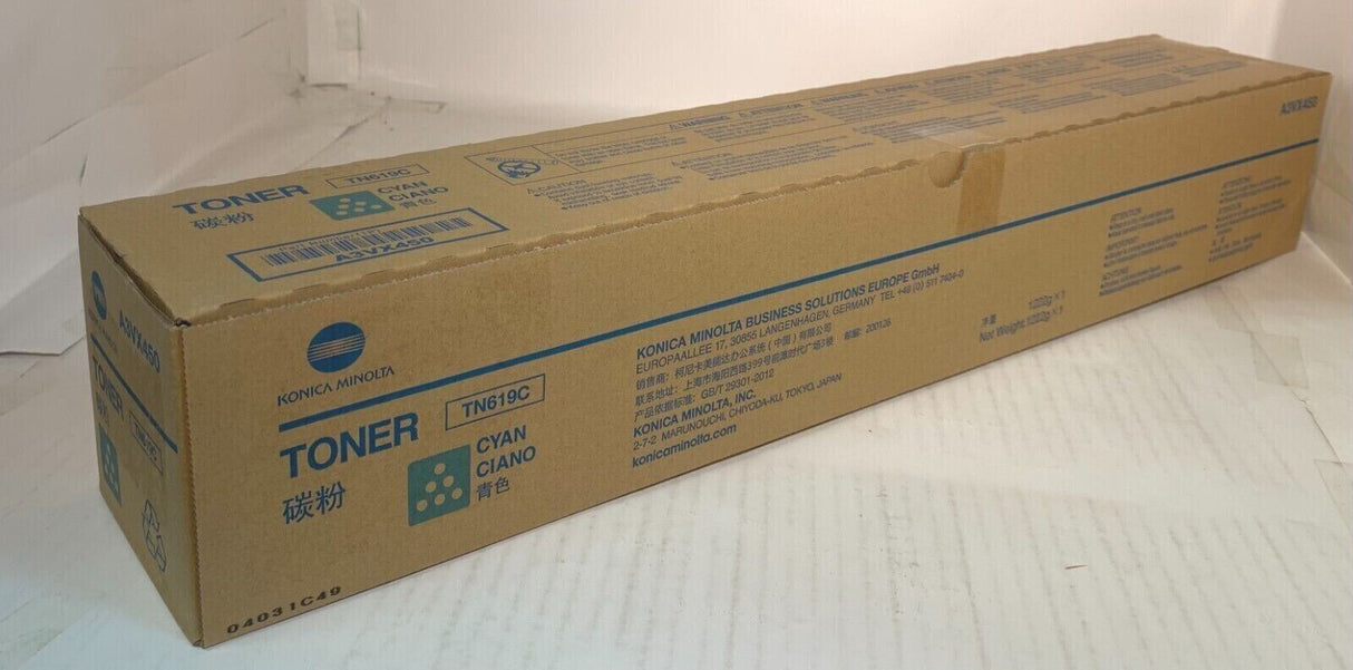 Original Konica Minolta TN619C / A3VX450 Toner Cyan Bizhub C1060 C1070 NEU OVP