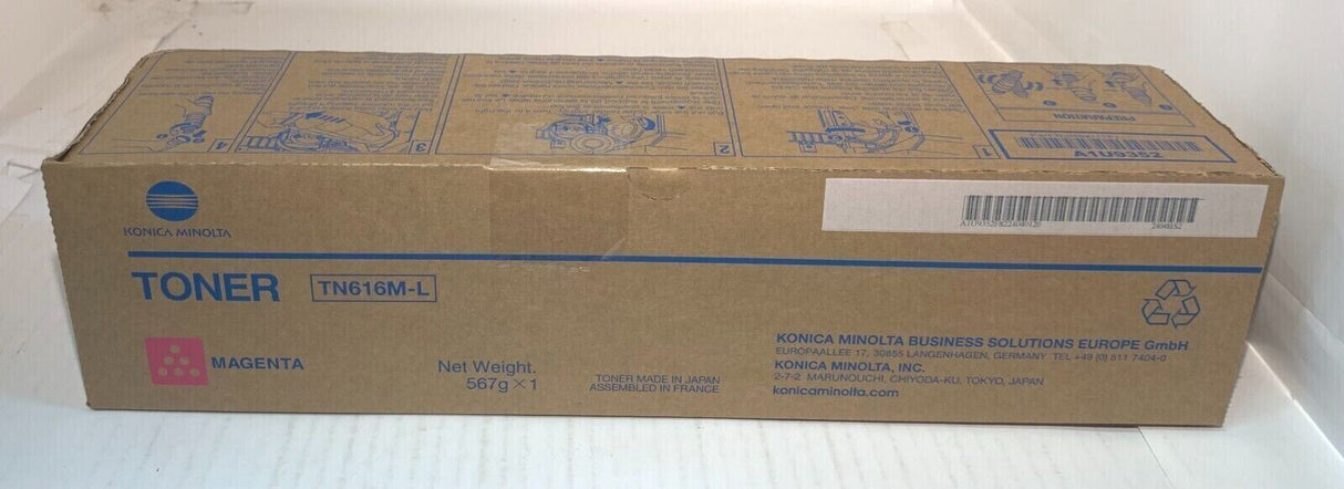 Original Konica Minolta TN616M-L Magenta Toner A1U9352 for Bizhub Pro C6000 NEU