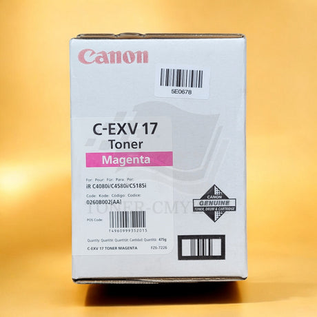 ''Originele Canon C-EXV 17 Toner Magenta 0260B002 iR C4080 iR C4080i iR C4580 iR