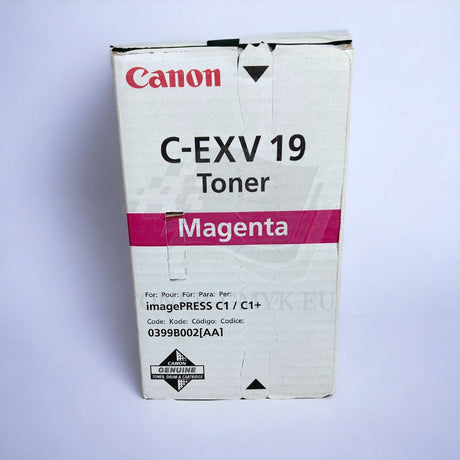 "Original Canon C-EXV 19 Toner Magenta 0399B002 f r imagePRESS C 1 NEU OVP