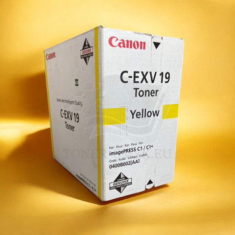 "Originele Canon C-EXV 19 Toner Geel 0400B002 voor imagePRESS C 1 imagePRESS C 1