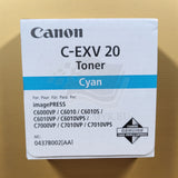 "Originele Canon C-EXV 20 toner cyaan 0437B002 ImagePRESS C6000 6010 7000 7010