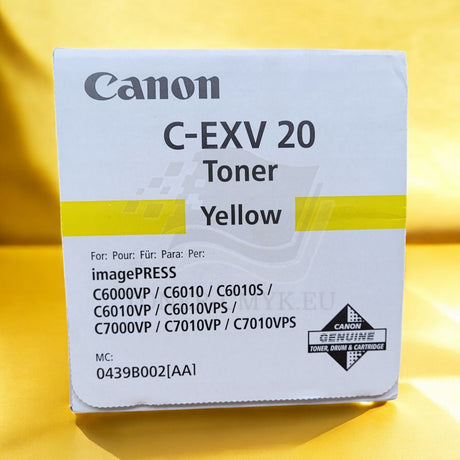Canon C-EXV 20 Toner Yellow 0439B002 ImagePRESS C6000 6010 7000 7010 NEU