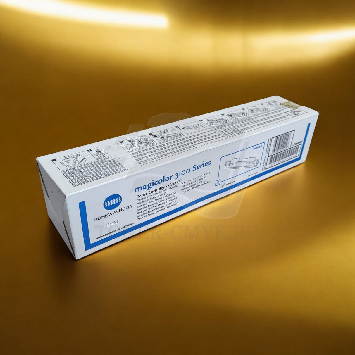 Originální toner Konica Minolta azurový 1710490-004 pro Magicolor 3100 NEW OVP