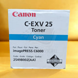 Originele Canon C-EXV25 toner cyaan 2549B002 voor Imagepress C6000 NIEUW OVP