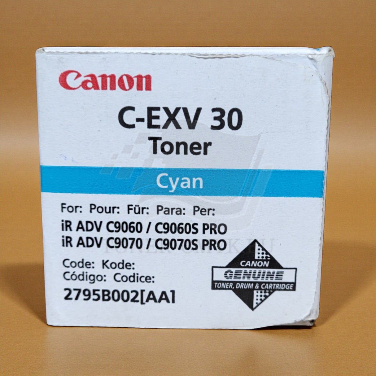 "Toner d'origine Canon C-EXV 30 Cyan 2795B002 iR Adv C9060 C9070 C9060S C9070S Pr