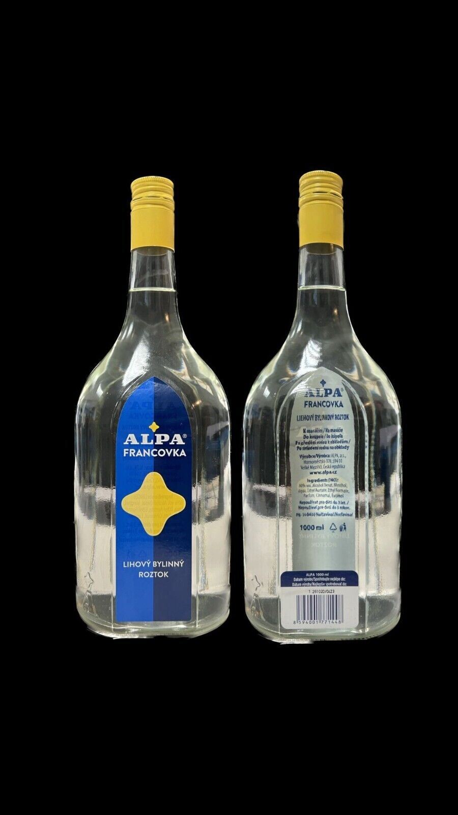 ALPA 1 Liter Flasche Franzbranntwein Kräuterlösung mit Alkohol Desinfektion TOP!