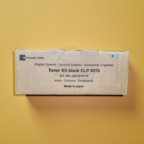 "Originele Triumph Adler Toner Zwart 4431610115 voor CPL 4300 3316 4316 3300 NIEUW