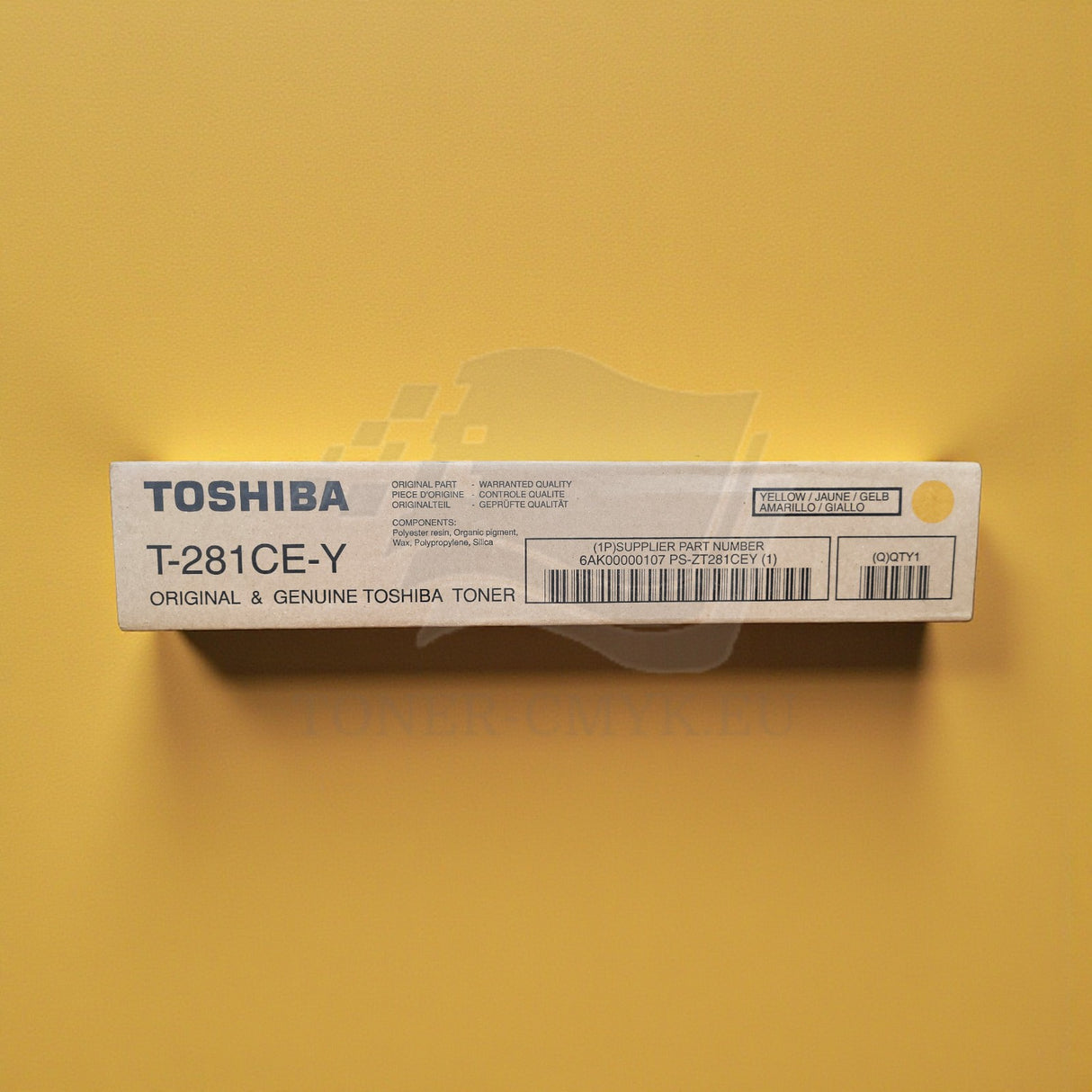 ''Original Toshiba T-281CE-Y / 6AK00000107 Toner Gelb (Yellow) for 281C 351 451