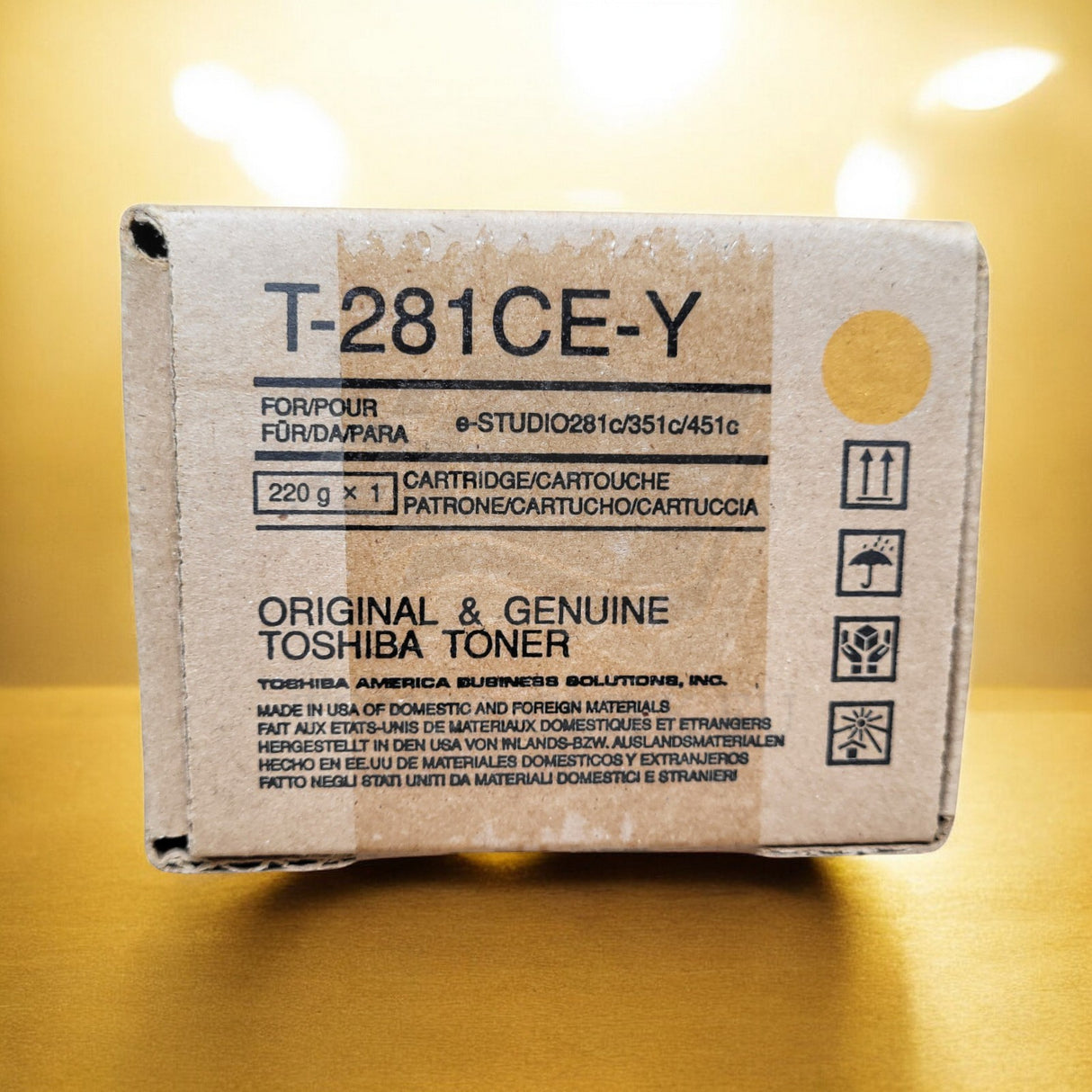 ''Original Toshiba T-281CE-Y / 6AK00000107 Toner Gelb (Yellow) for 281C 351 451