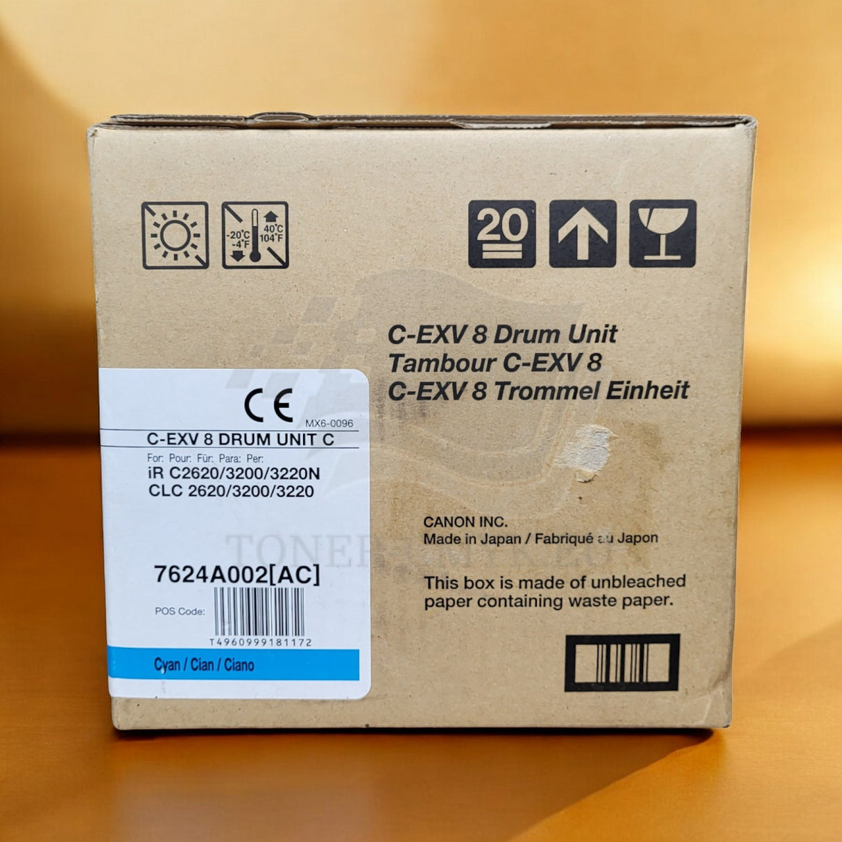 Originele Canon C-EXV8 cyaan drumeenheid 7624A002 imageRunner 3200 3220 NEU