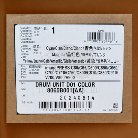 ''Originele Canon D01 8065B001 Kleuren Trommel Drum iPR C850 C65 C600 C800 C600i NE