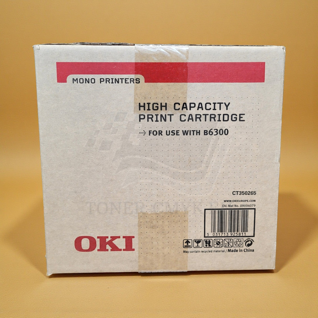 "Originální OKI tonerová kazeta černá 09004079 CT350265 pro B6300 6300dn