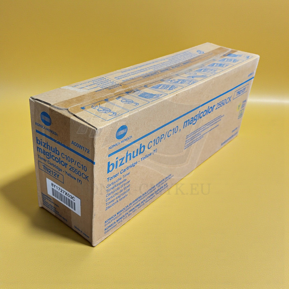 Original Konica Minolta TN212Y Toner Yellow A00W172 for Bizhub C10 C10P