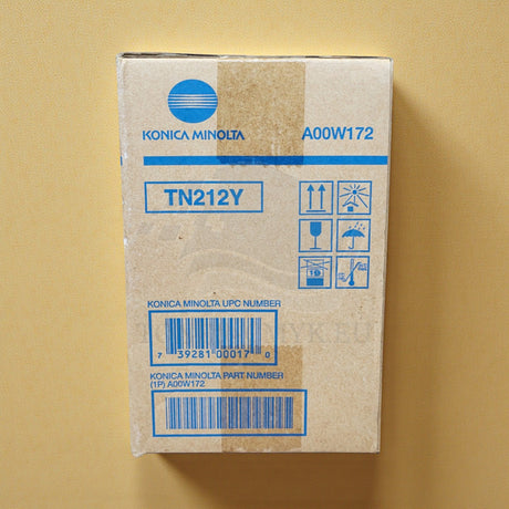 "Genuine Konica Minolta TN212Y Toner Yellow A00W172 for Bizhub C10 C10P