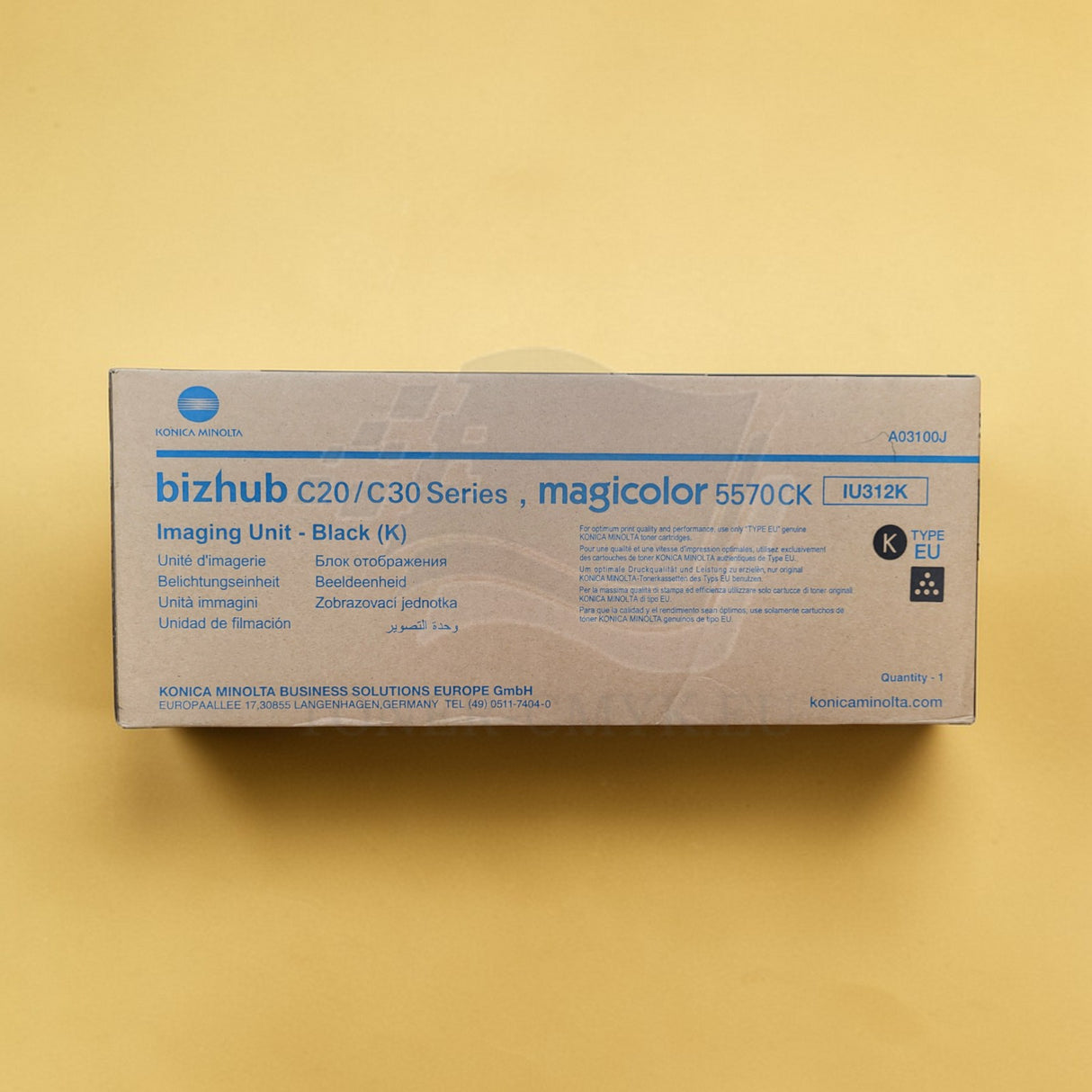"Originele Konica Minolta ImagingUnit Zwart IU312 A03100J voor Bizhub C 30 P NIEUW